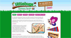 Desktop Screenshot of littlebugsnursery.co.uk